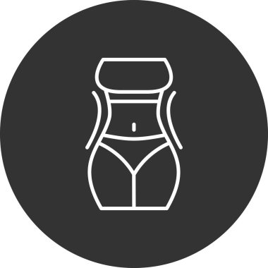 Güzellik ve moda simgelerinin vektör çizimi