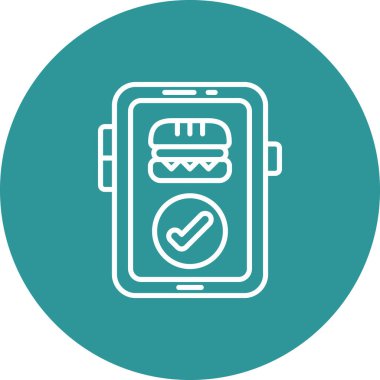 Gıda simgesinin vektör illüstrasyonu