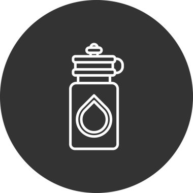 Vektör illüstrasyonu, şişe simgesi