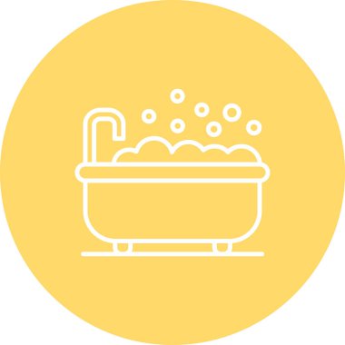 Küvet. Web simgesi basit illüstrasyon