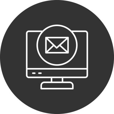 laptop ile e-posta simgesi