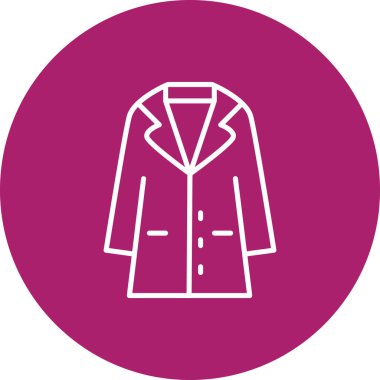 Modern ceket simgesinin vektör illüstrasyonu