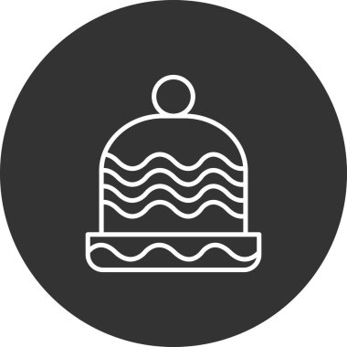 kek ikonu vektör illüstrasyonu