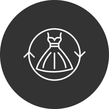 elbise simgesi, vektör illüstrasyonu