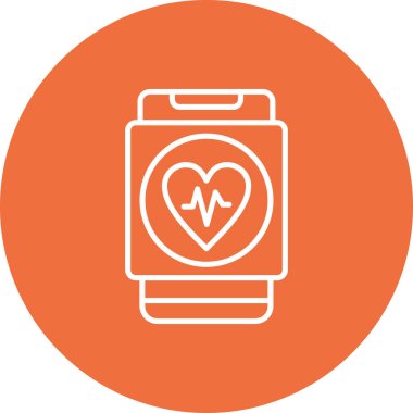 smartwatch simge vektör çizimi
