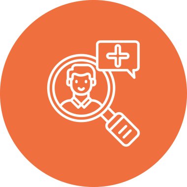 Arama simgesi vektör illüstrasyonu