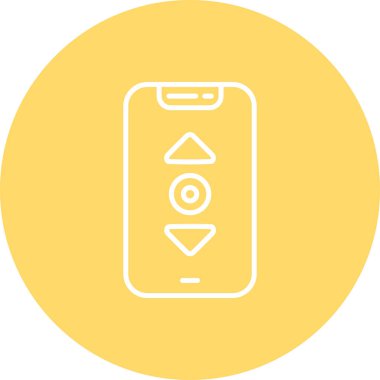 Akıllı telefon simgesinin vektör illüstrasyonu