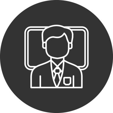 Bir adamın vektör illüstrasyonu