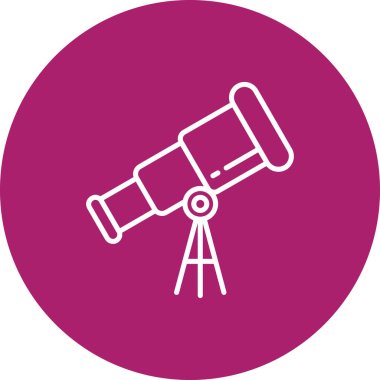 Teleskop simgesinin vektör illüstrasyonu