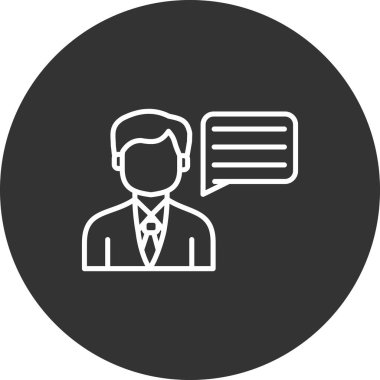 İş simgesinin vektör illüstrasyonu