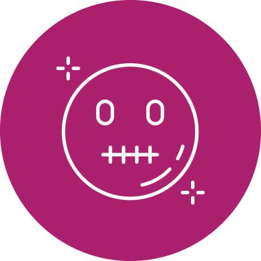 gülen yüz ifadesi, vektör illüstrasyonu