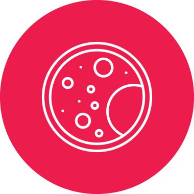 Ay. Web simgesi basit illüstrasyon