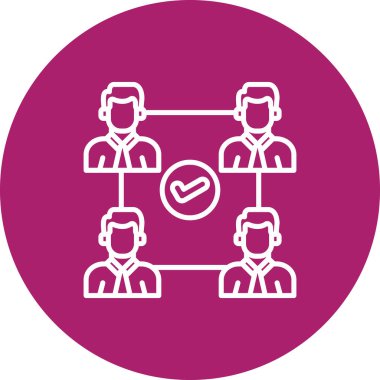 İş ve finans simgesinin vektör illüstrasyonu