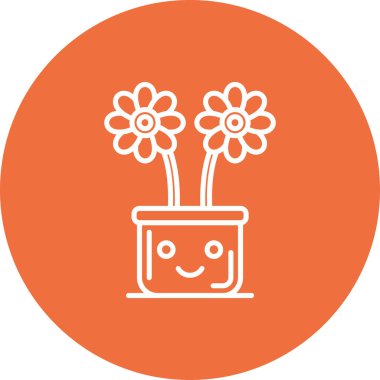 Güzel çiçek. Basit resimleme