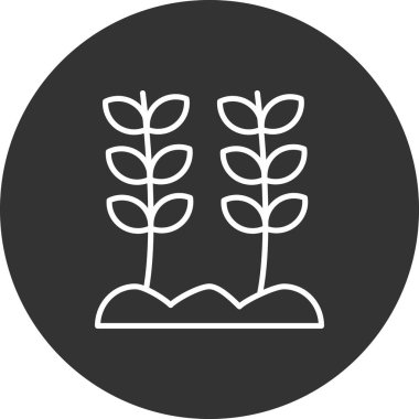 bitki simgesi vektör illüstrasyonu