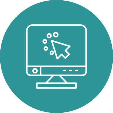 Modern simgenin vektör illüstrasyonu