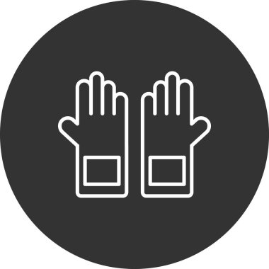 Bir el simgesinin vektör illüstrasyonu