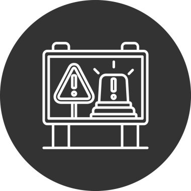 Benzin istasyonu simgesi, basit tarzı