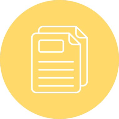 Dosya. Web simgesi basit illüstrasyon