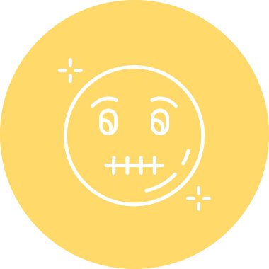 Gülümseme simgesi, vektör illüstrasyonu