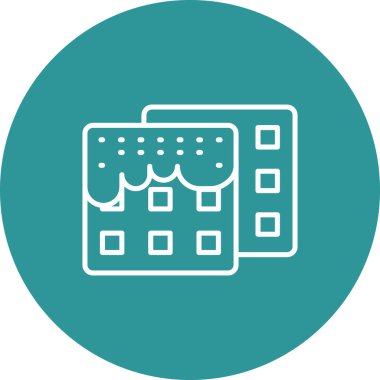 İş ve finans simgesinin vektör illüstrasyonu