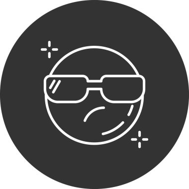 emoji simgesi vektör illüstrasyonu