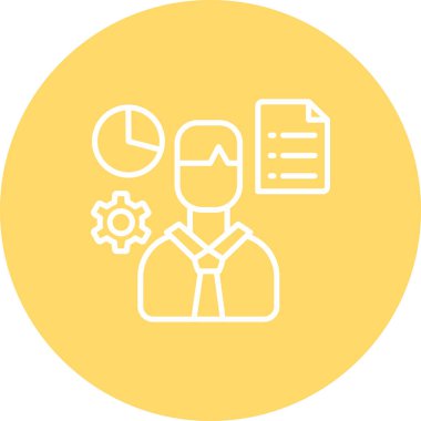 iş simgesi vektör illüstrasyonu