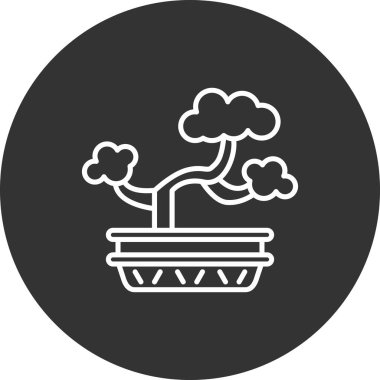 bitki simgesi vektör illüstrasyonu