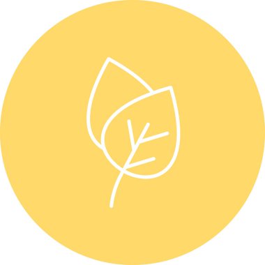 Yaprak vektörü simgesi modern basit tasarım