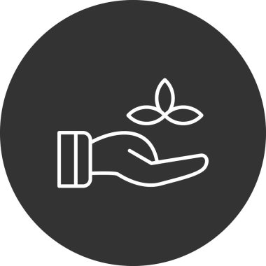 el çizgisi simgesindeki çiçek.