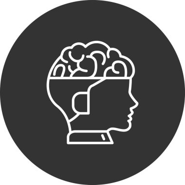 vektör insan başı simgesi