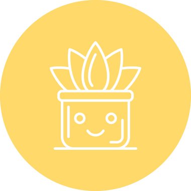 Kaktüs simgesi vektör illüstrasyonu