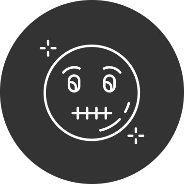 emoji simgesinin vektör illüstrasyonu