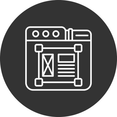 seo modern simgesinin vektör illüstrasyonu