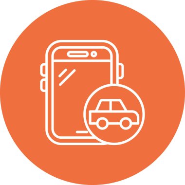 - Araba. Web simgesi basit illüstrasyon