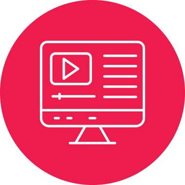 vektör lcd simgesi illüstrasyonu