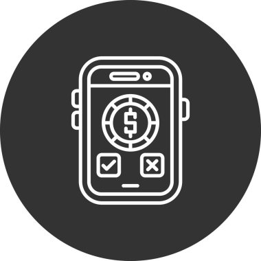 vektör cep telefon simgesi