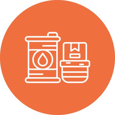 Gaz. Web simgesi basit illüstrasyon