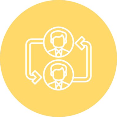 İş simgesinin vektör illüstrasyonu