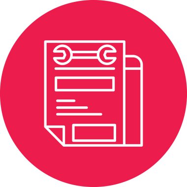 belge simgesi, vektör çizimi