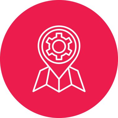 seo modern simgesinin vektör illüstrasyonu