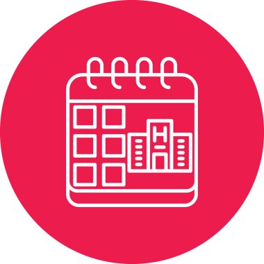 Takvim simgesi vektör illüstrasyonu