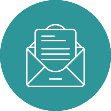 Zarf. Web simgesi basit illüstrasyon