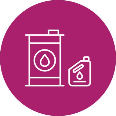 Modern gaz ikonunun vektör illüstrasyonu