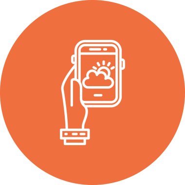 bulut depolama glifleri renk simgesi tasarımı