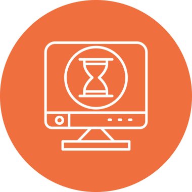 vektör lcd simgesi illüstrasyonu