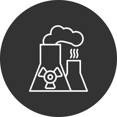 Benzin istasyonu simgesinin vektör illüstrasyonu