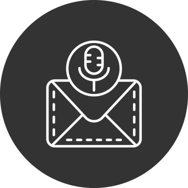 E- posta simgesinin vektör illüstrasyonu