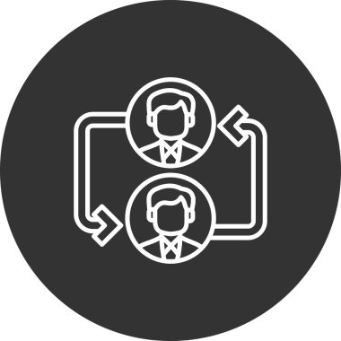 Moda tarzında izole edilmiş iş simgesi