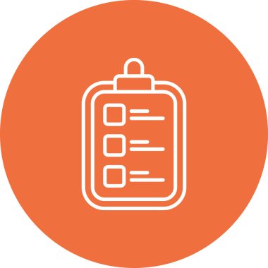 Benzersiz pano vektör çizgisi simgesi